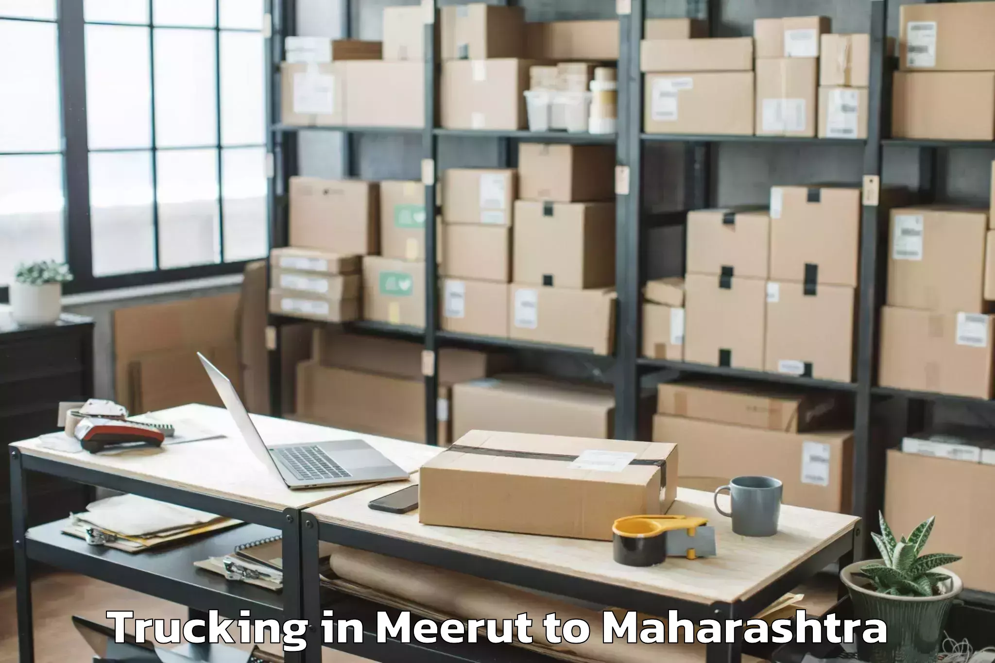 Top Meerut to Jath Trucking Available